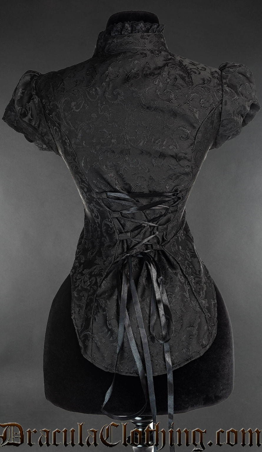 Onyx Short Sleeved Lace Blouse