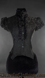 Onyx Short Sleeved Lace Blouse