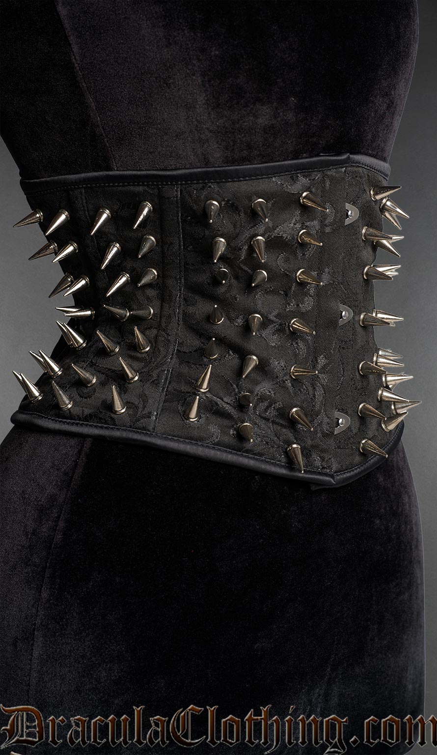 Onyx Spiked Waist Cincher