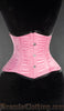 Pink Satin Double Boned Waist Cincher