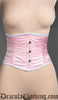 Pink Satin Laceless Corset