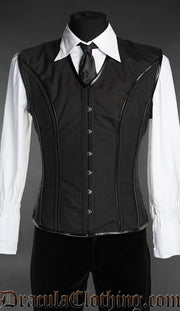 Pinstripe Corset Vest