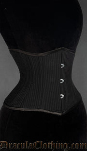 Pinstripe Double Boned Waist Cincher