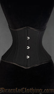 Pinstripe Double Boned Waist Cincher