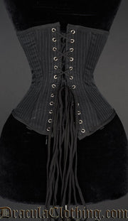 Pointed Pinstripe Clasp Corset