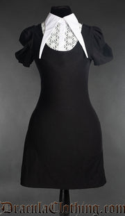 Puff Sleeve Collar Dress