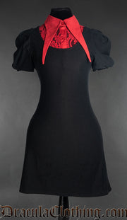 Puff Sleeve Collar Dress