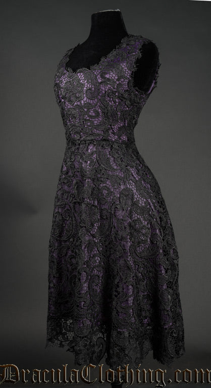 Purple Art Deco Dress