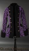 Purple Brocade Female Pirate Jacket