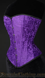 Purple Brocade Overbust Corset