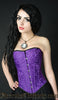 Purple Brocade Overbust Corset