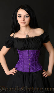 Purple Brocade Corset