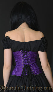 Purple Brocade Corset