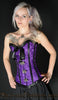 PURPLE BROCADE ROMANTIC CLASP CORSET