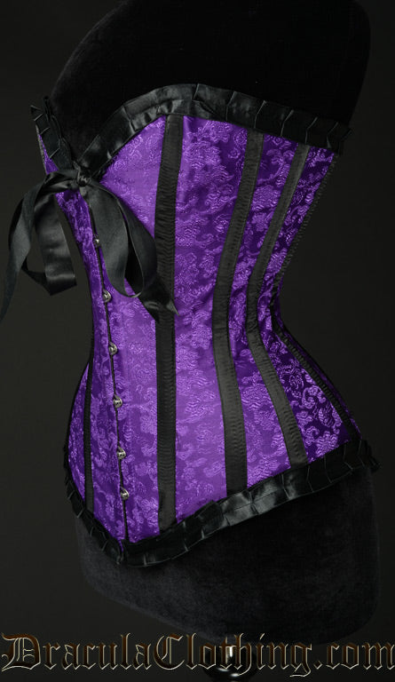 Purple Brocade Romantic Corset