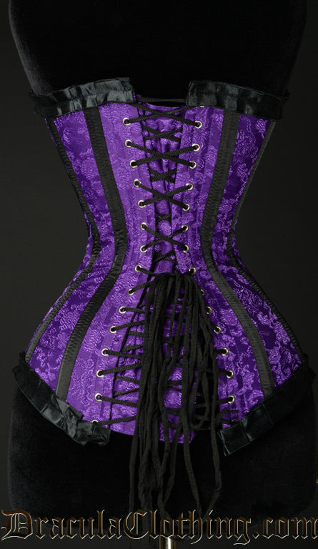 Purple Brocade Romantic Corset