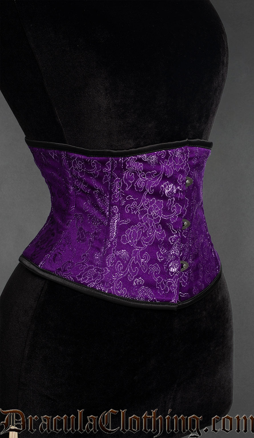 Purple Brocade Waist Cincher