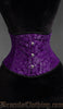 Purple Brocade Waist Cincher