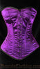 Purple Classic Satin Overbust Corset