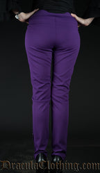 PURPLE FIVE BUTTON PANTS