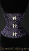 Purple Jacquard Clasp Corset