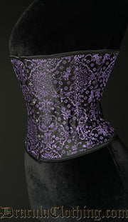 PURPLE JACQUARD CORSET