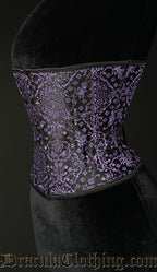 PURPLE JACQUARD CORSET