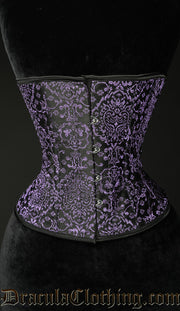 PURPLE JACQUARD CORSET