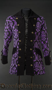 Purple Jacquard Pirate Jacket