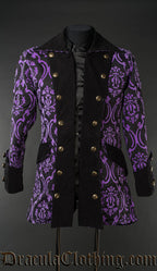 Purple Jacquard Pirate Jacket