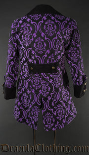 Purple Jacquard Pirate Jacket