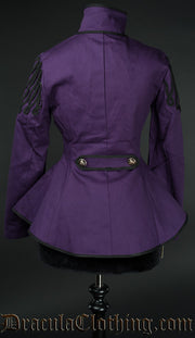 Purple Ladies Military Jacket