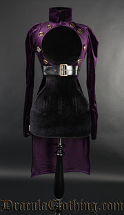 Purple Openbust Tailcoat