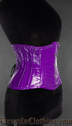 Purple PVC Double Boned Waist Cincher