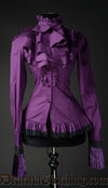 Purple Ruffle Blouse