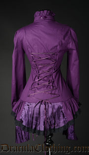 Purple Ruffle Blouse