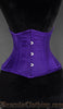 Purple Satin Double Boned Waist Cincher