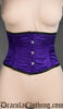 Purple Satin Laceless Corset