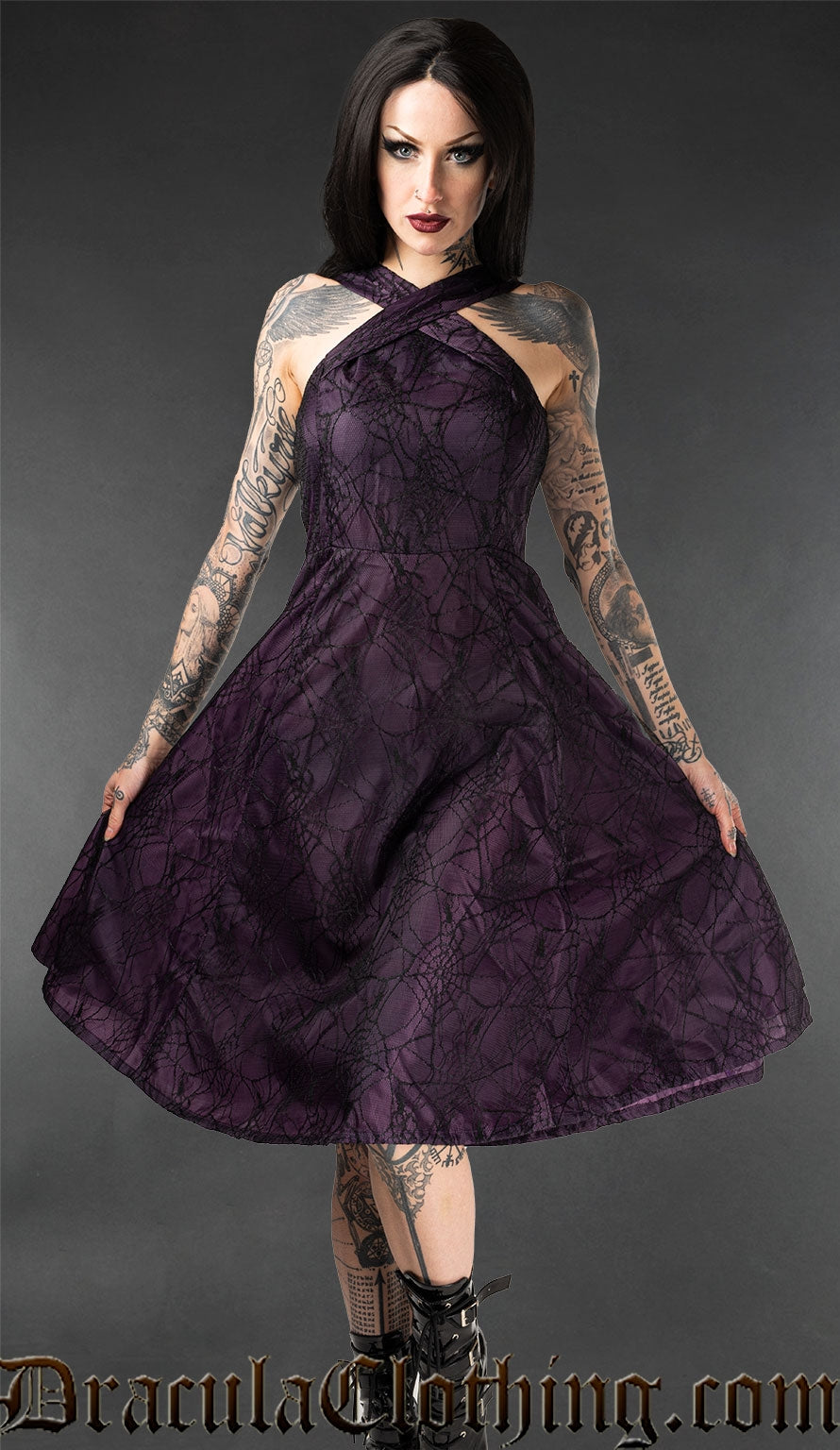 Purple Spider Dress