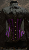 Purple Striped Corset