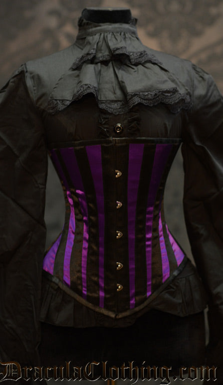 Purple Striped Corset