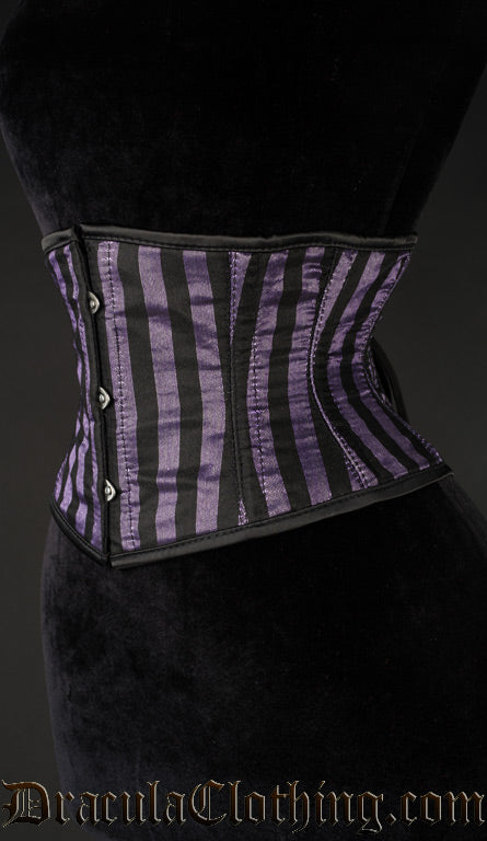 Purple Striped Waist Cincher