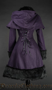 Purple Winter Wool Coat