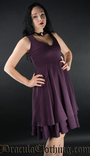 PURPLE THREE LAYER DRESS