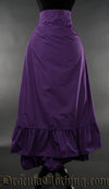 PURPLE TWO LAYER BUSTLE SKIRT