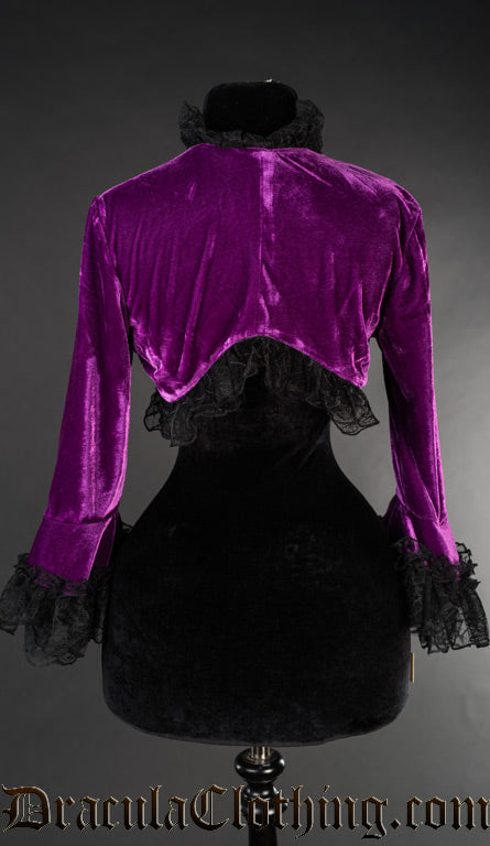 PURPLE VELVET BOLERO