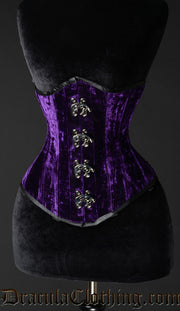 Purple Velvet Clasp Corset