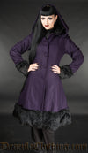 Purple Winter Wool Coat