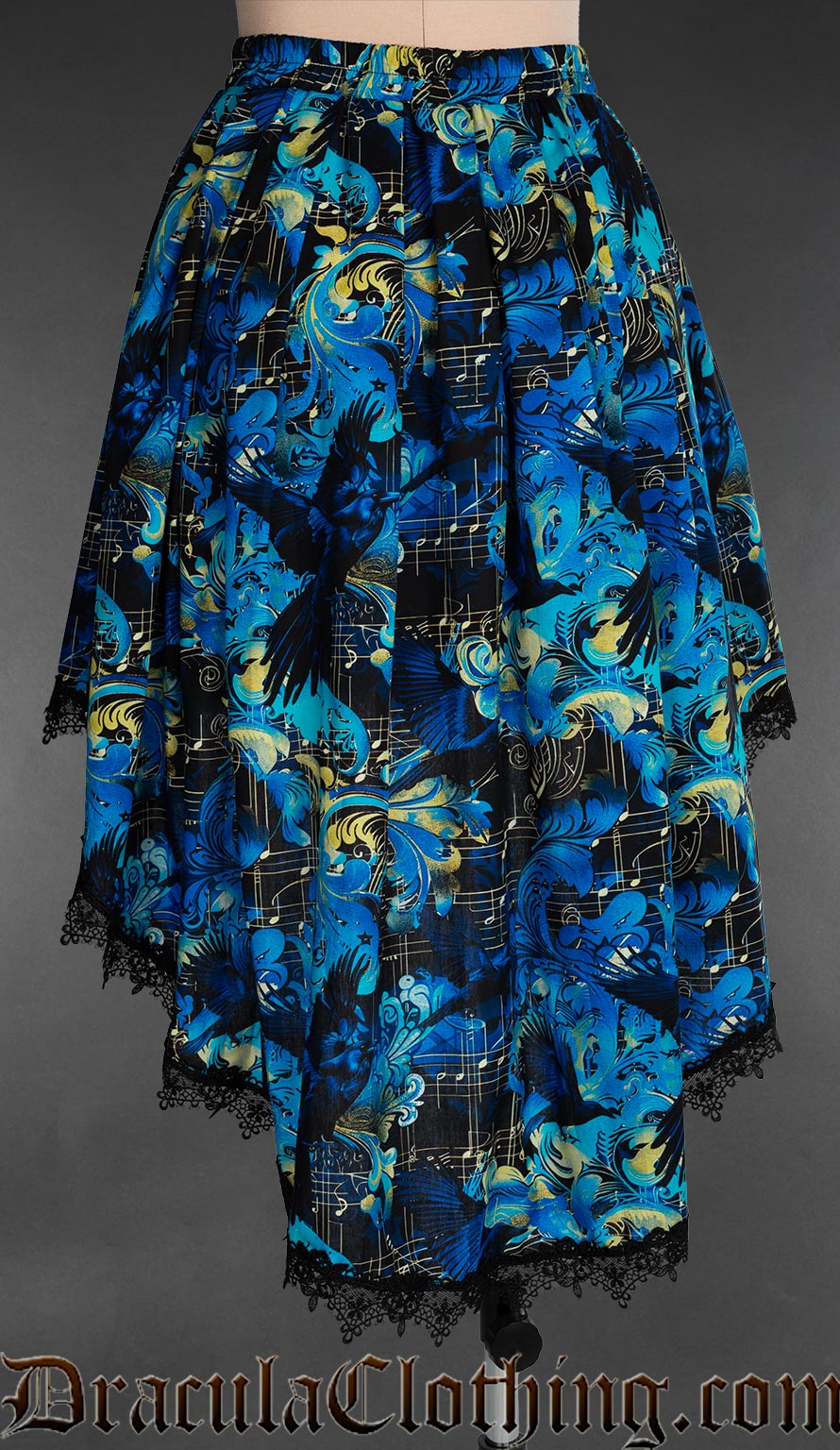Raven Requiem High Low Skirt