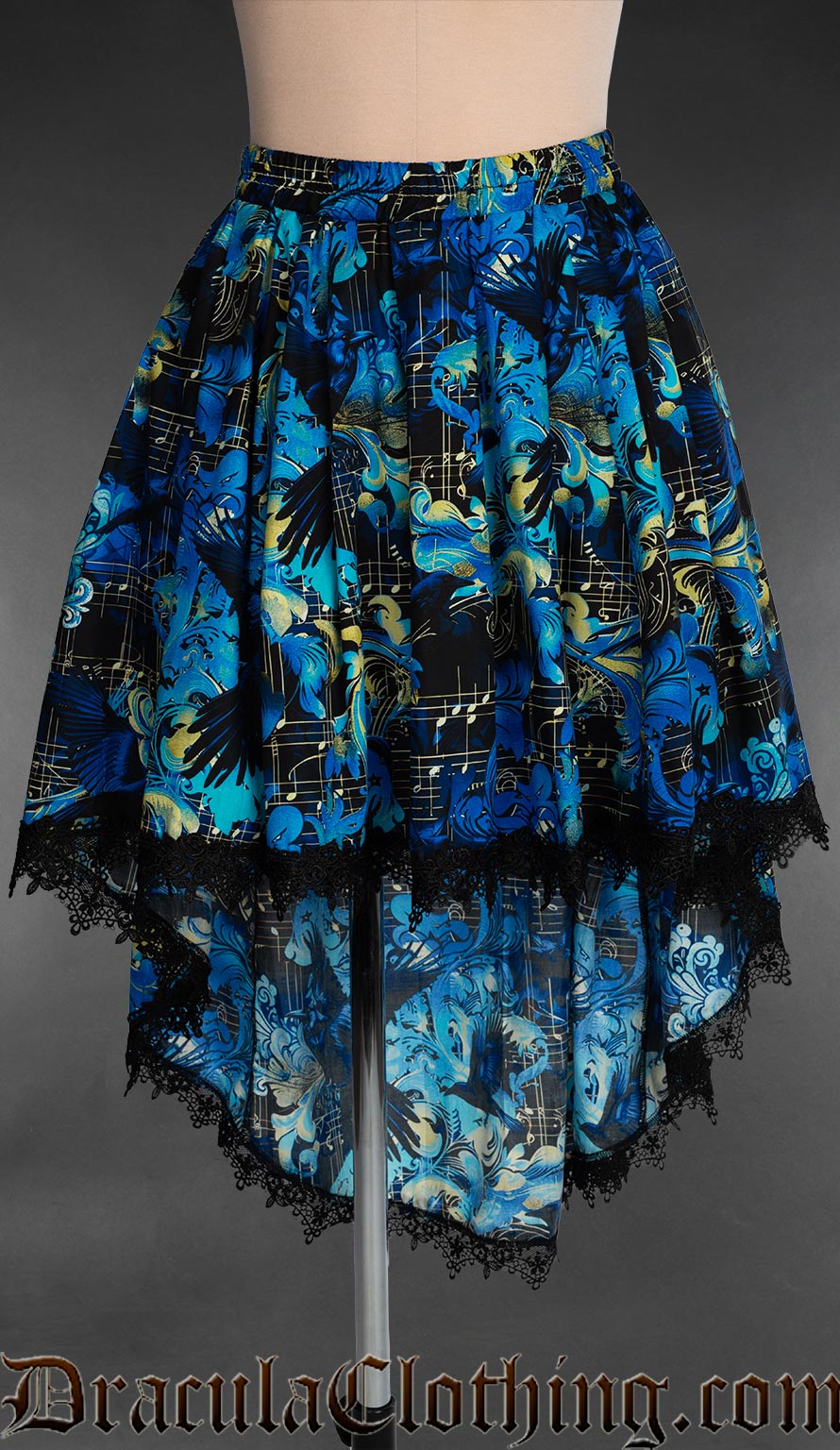 Raven Requiem High Low Skirt
